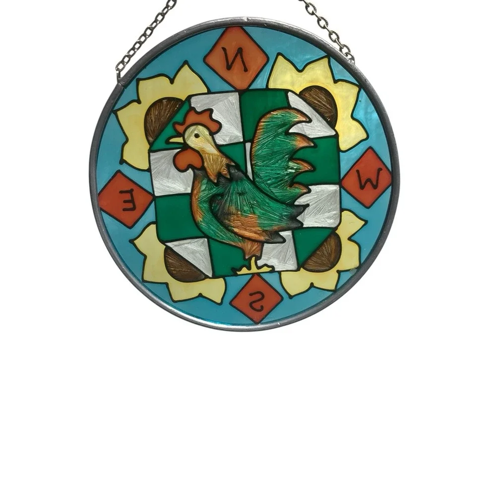 Vintage Rooster Suncatcher 6